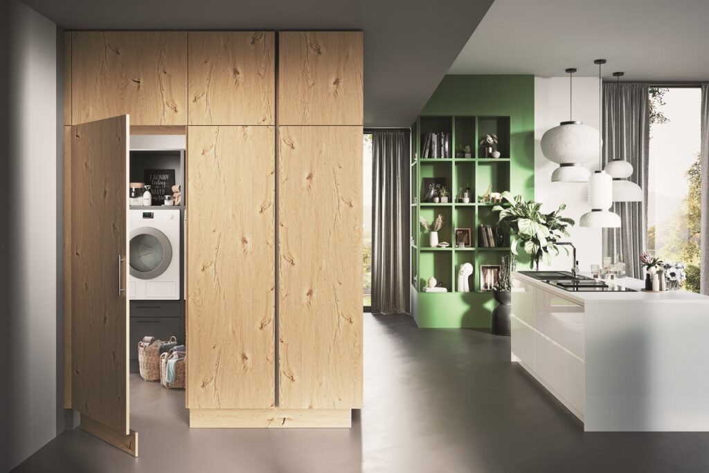 Wood laundry design